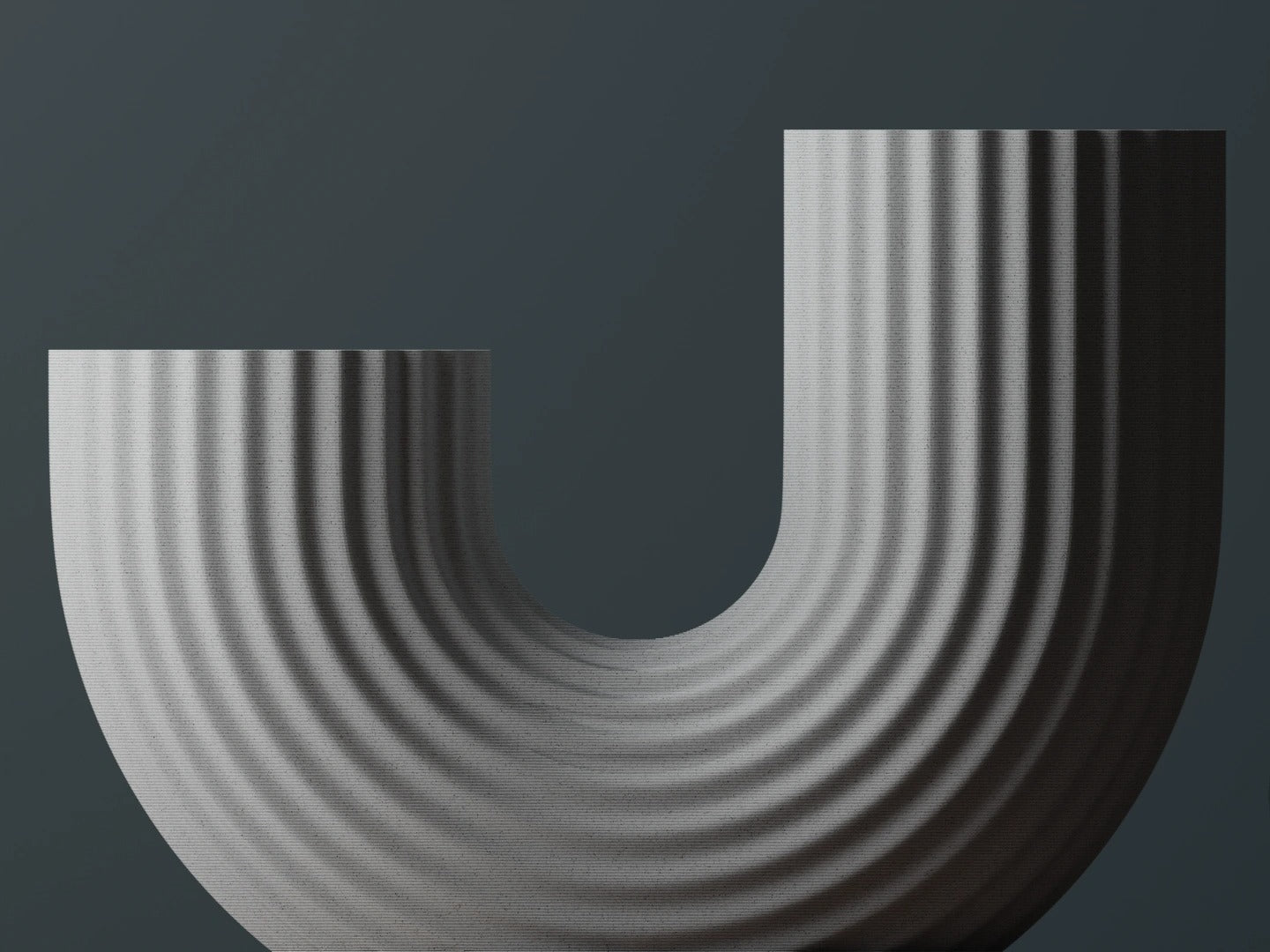 Modern U Shaped Vase – byVORM