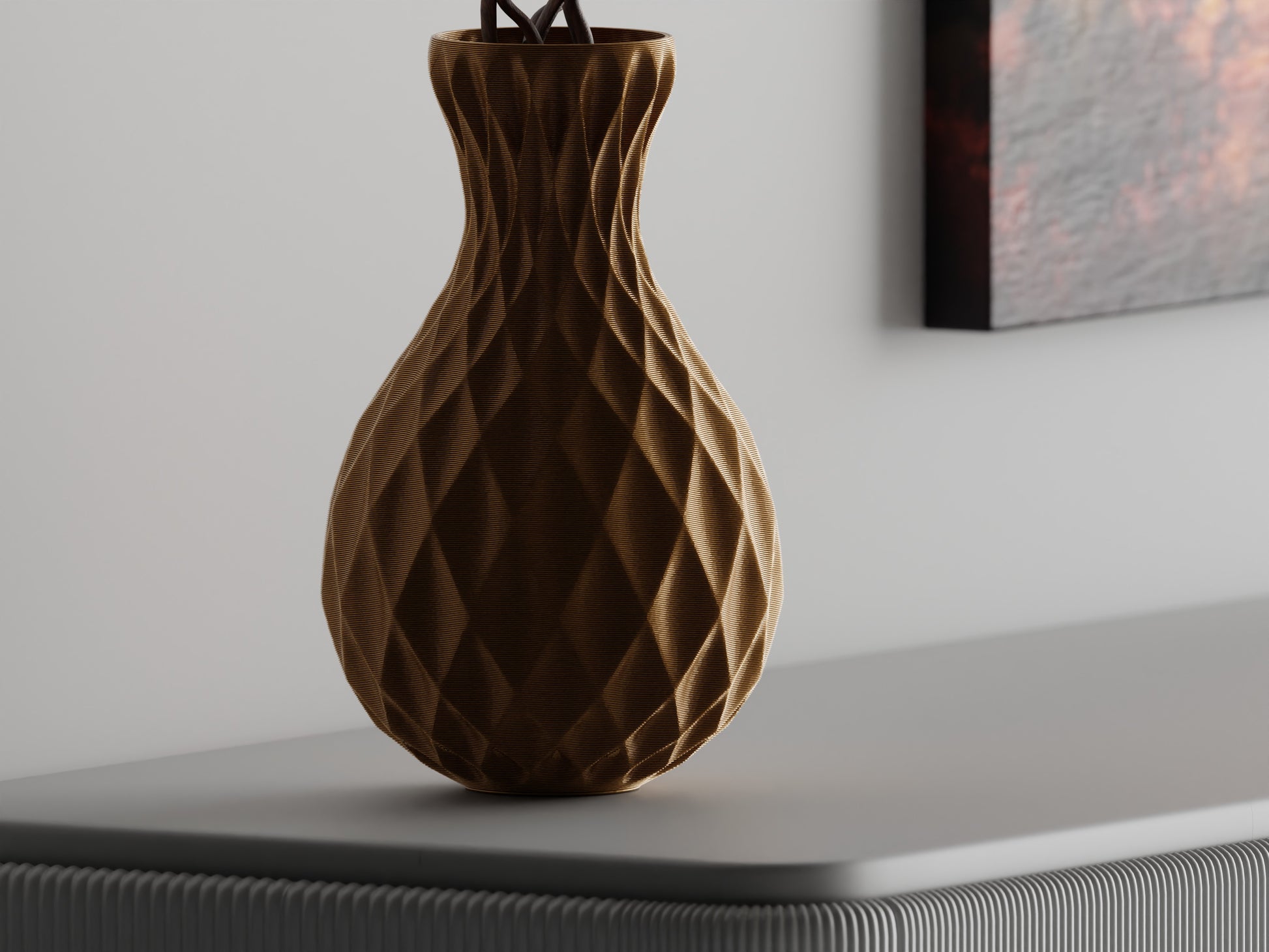 Diamond Facet Vase – byVORM