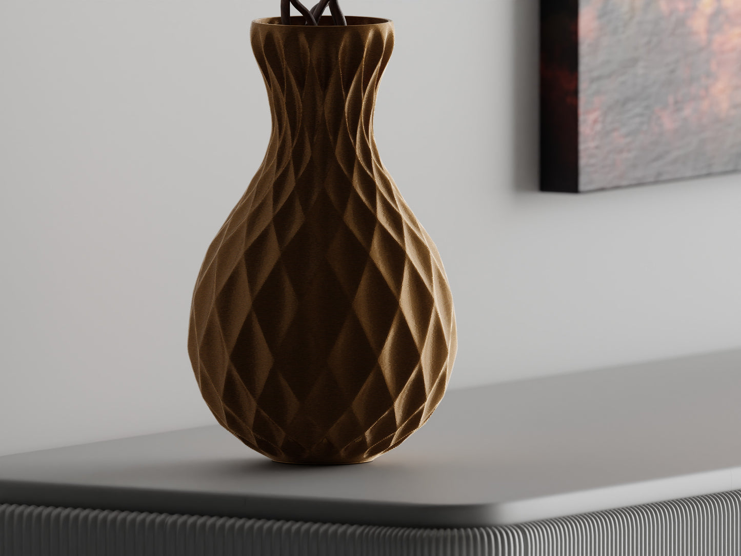 Diamond Facet Vase – byVORM