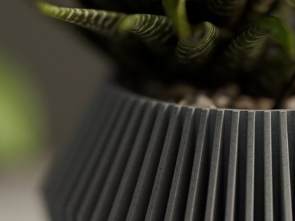 Modern Ribbed Vase – byVORM